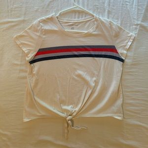 EUC AMERICAN EAGLE CROPPED SHIRT WITH TIE